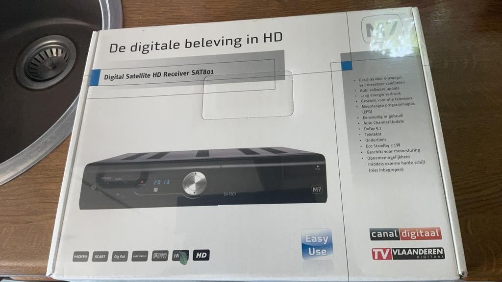 TV-Vlaanderen-Canal Digitaal-TeleSAT M7 SAT801 HD ontvanger., Enlèvement ou Envoi, Neuf, Autres marques