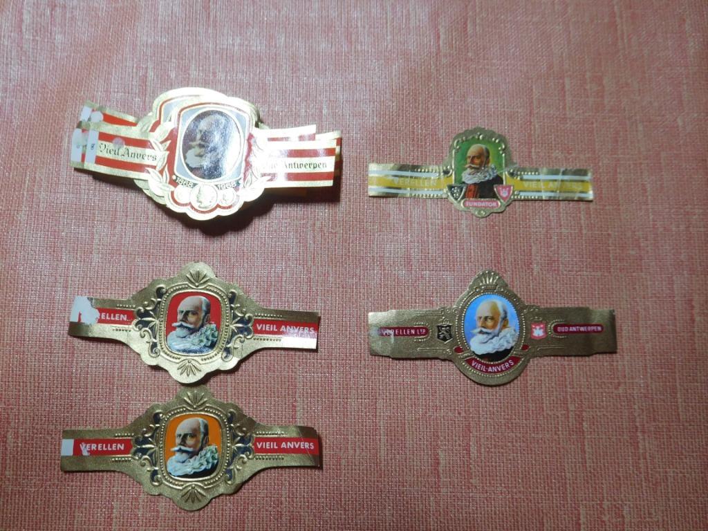 Bagues de cigare Fabricant/fondateur Verellen/Viel Anvers, Collections, Articles de fumeurs, Briquets & Boîtes d'allumettes, Enlèvement ou Envoi