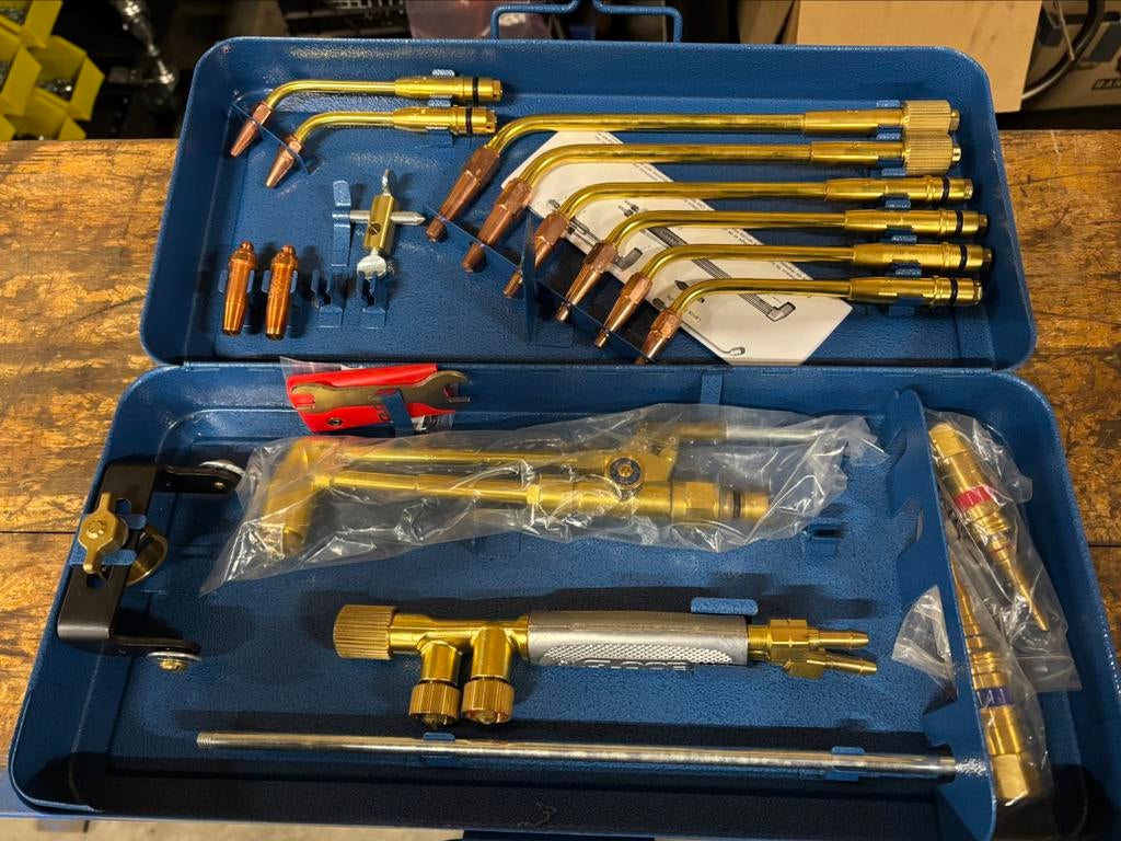 New gloor ideal branderset autogeen Chalumeau snijbrander, Doe-het-zelf en Bouw, Gereedschap | Lasapparaten, Ophalen