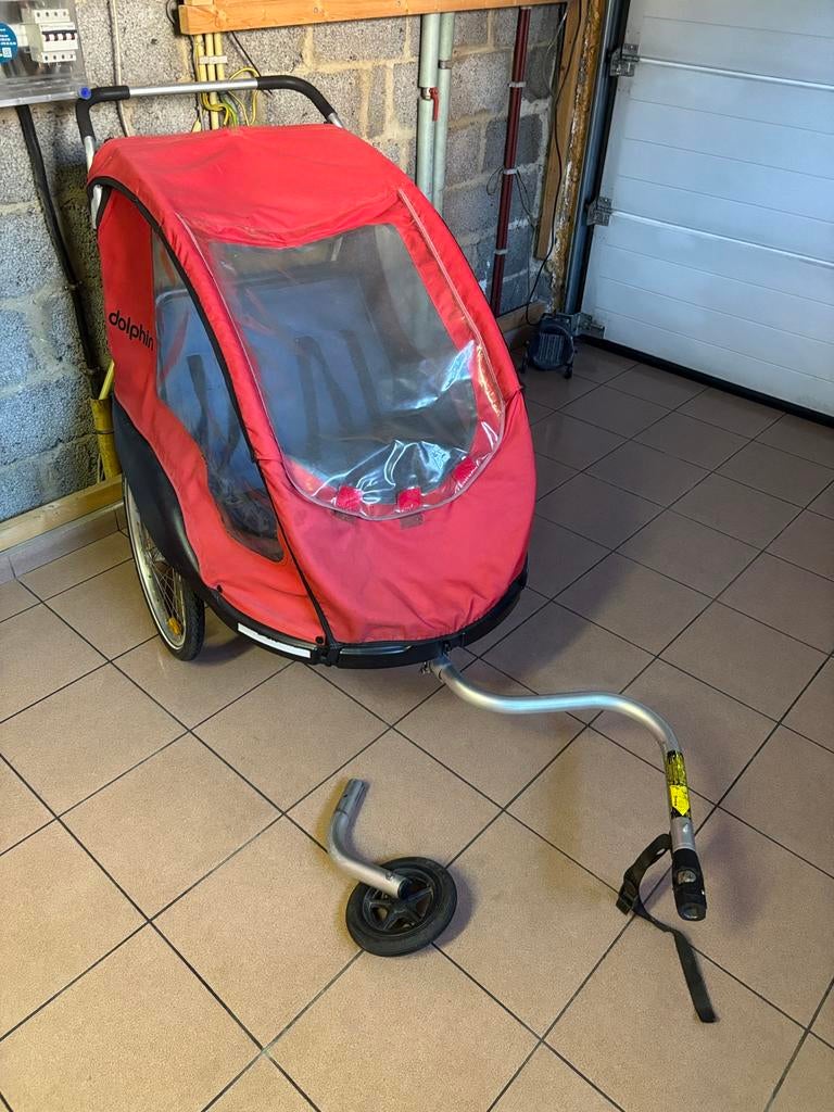 Remorque enfants vélo Dolphin, Vélos & Vélomoteurs, Accessoires vélo | Remorques, Utilisé, Remorque pour enfant, Enlèvement