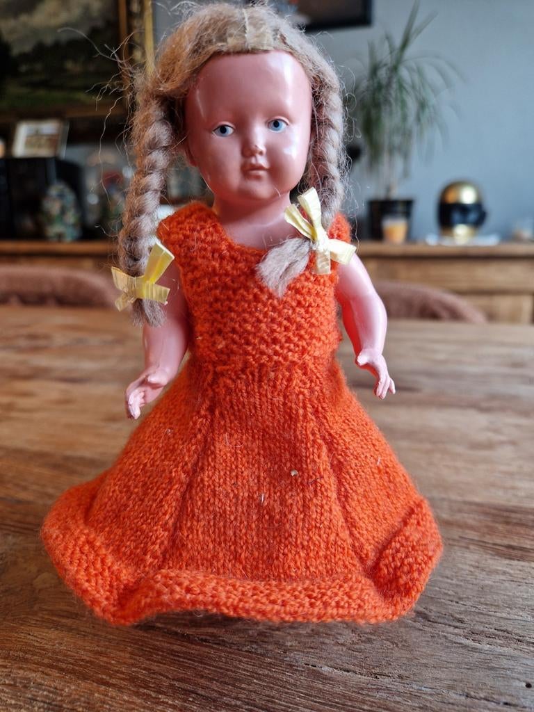 Antiek popje Celluloid Schildpad, Ophalen of Verzenden, Zo goed als nieuw