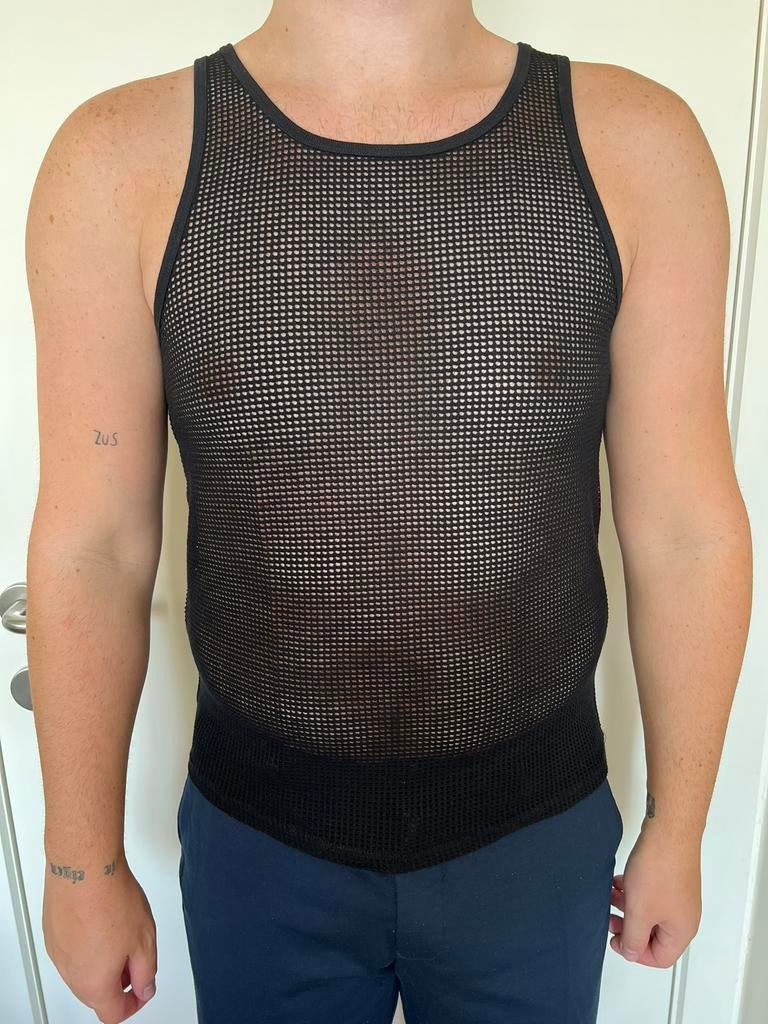 Chemise en maille Bershka noire taille S, Enlèvement ou Envoi, Comme neuf, Bershka, Taille 46 (S) ou plus petite