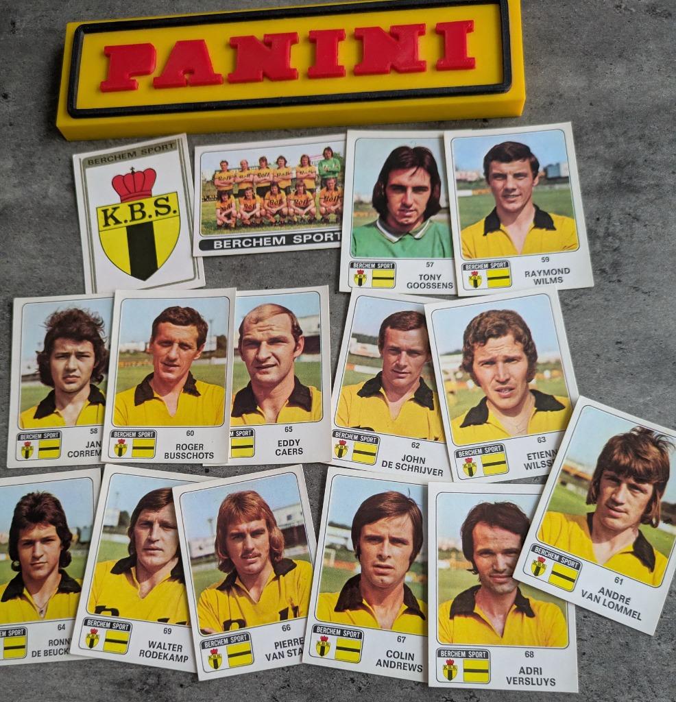 PANINI FOOTBALL 1973/74 BERCHEM SPORT 15X STICKERS 1973, Verzenden
