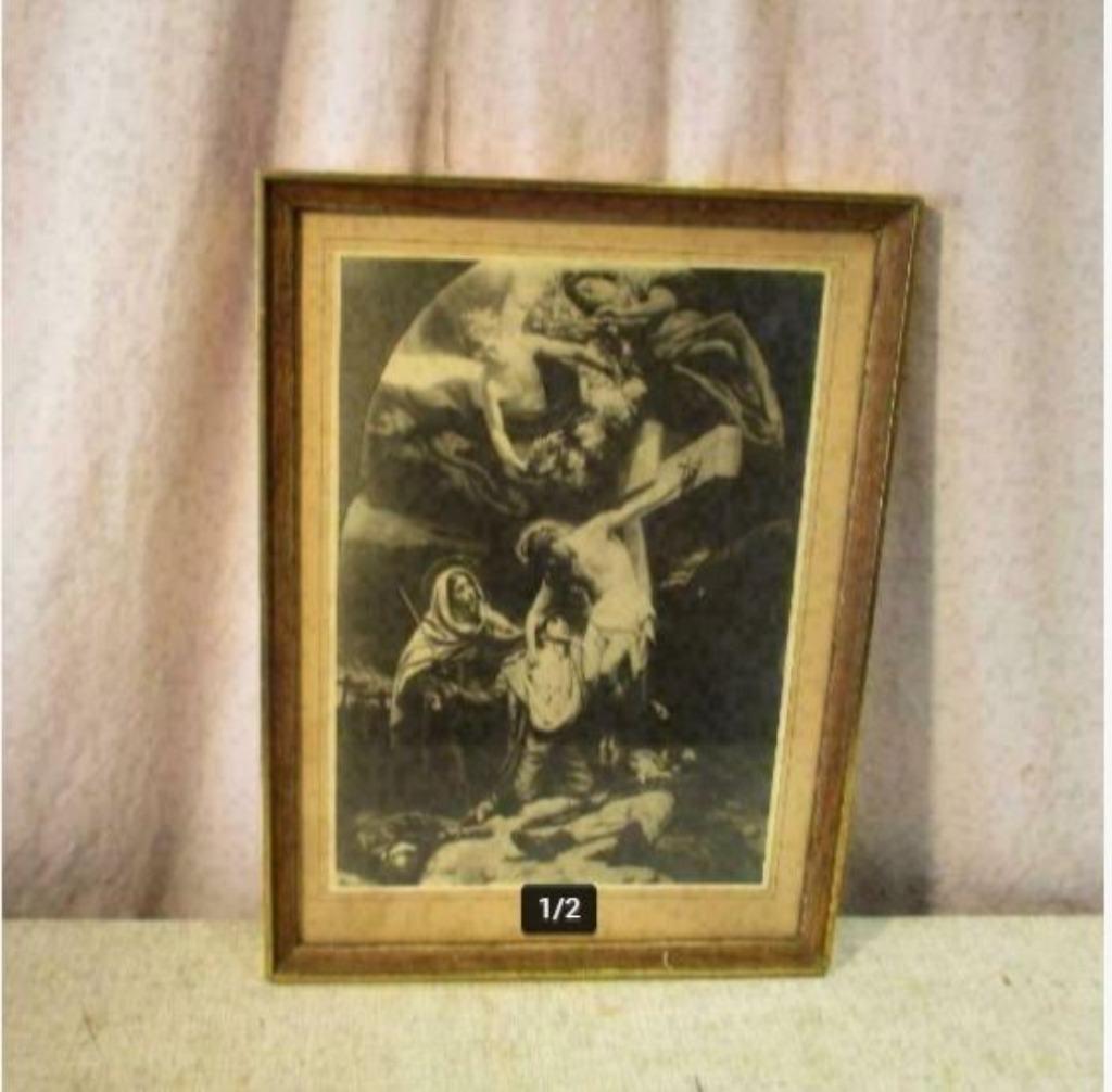 Belle gravure ancienne - Le Christ est descendu de la croix, Antiquités & Art, Antiquités | Objets religieux, Enlèvement ou Envoi