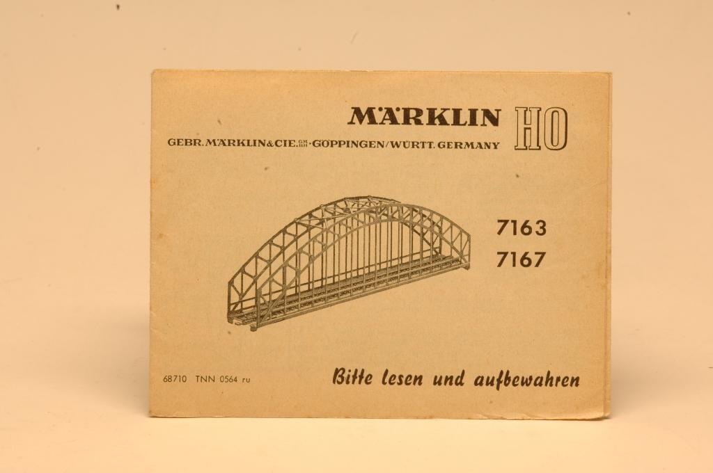 Märklin gebruiksaanwijzing 7163/7167, Ophalen of Verzenden