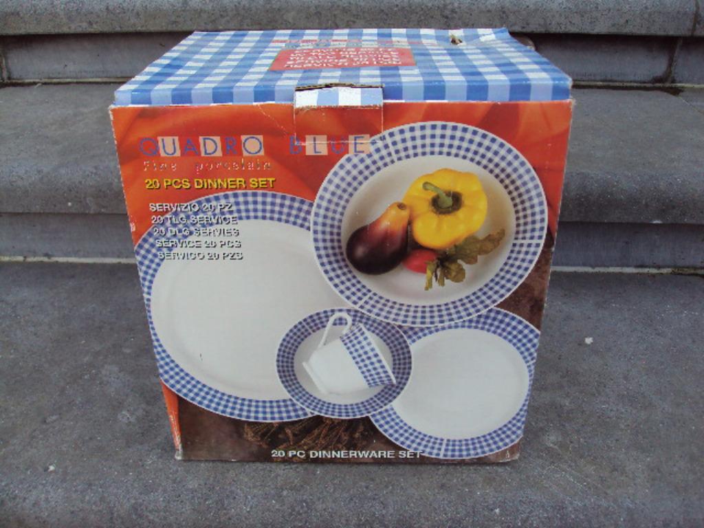 Ensemble de dîner en porcelaine de 20 pièces, Maison & Meubles, Neuf, Service complet, Céramique, Enlèvement