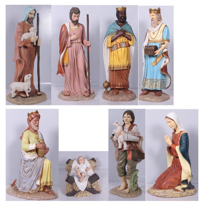 Kerststal 8 delig – Medium size compleet 8 delig, Diversen, Kerst, Nieuw, Ophalen