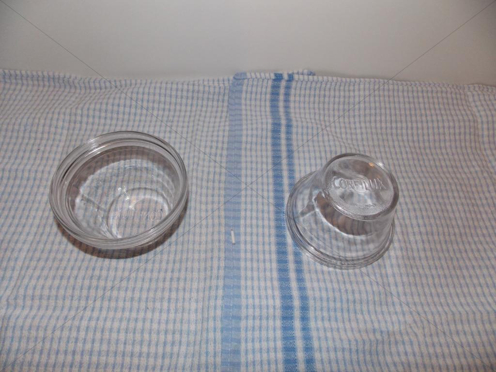 Konfituur Bokalen, Glazen voor ""Zelfgemaakte Konfituur "", Huis en Inrichting, Keuken | Potten en Pannen, Glas, Ophalen