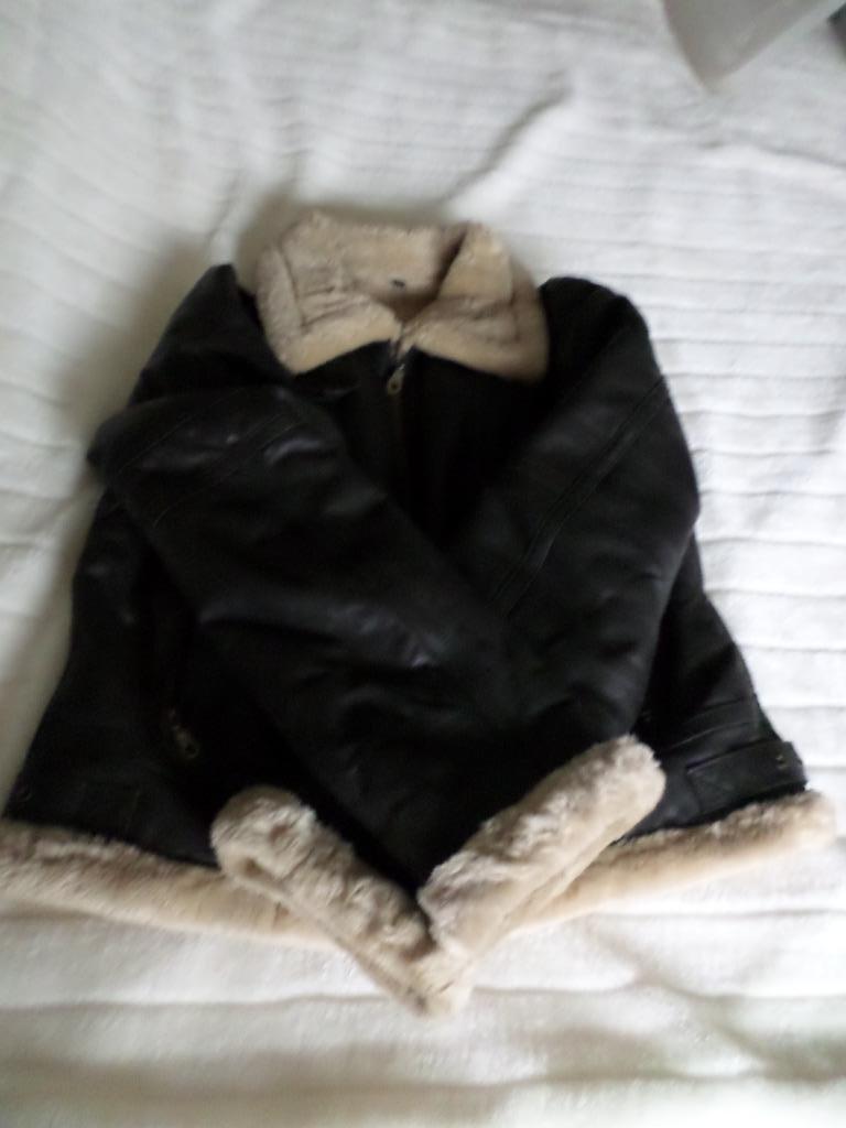 Veste Pilote en cuir, Ophalen of Verzenden, Zo goed als nieuw, Maat 36 (S), Bruin