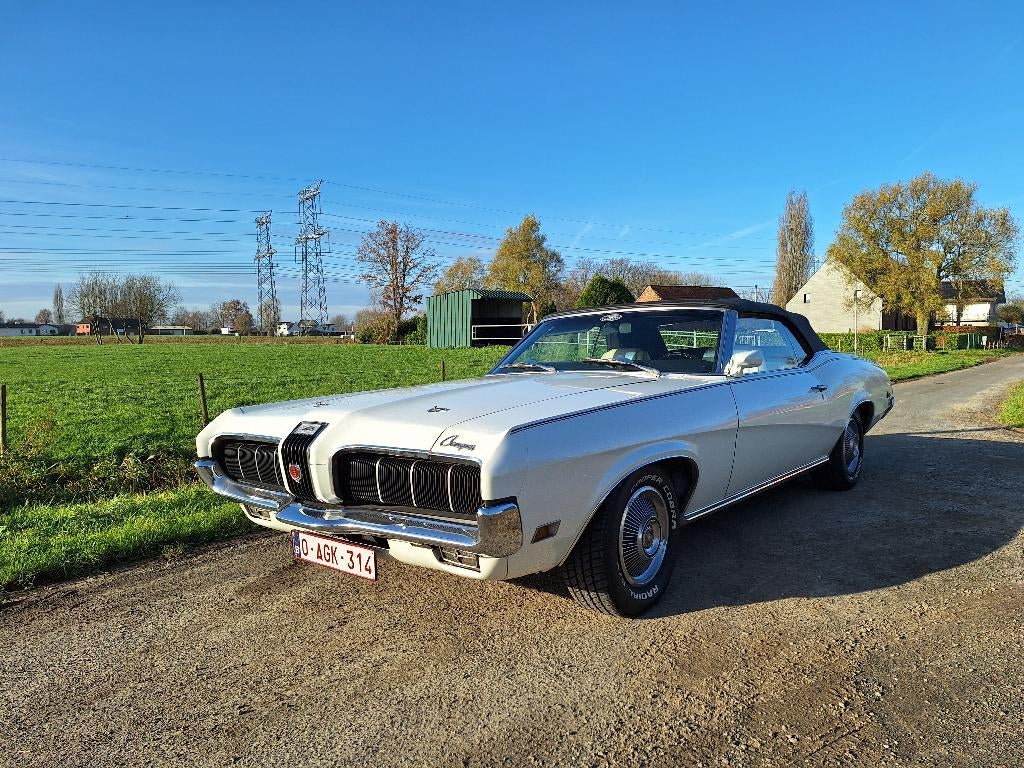 prachtige Mercury Cougar Cabrio te koop, Auto's, Oldtimers, Particulier, Elektrische ramen, Lederen bekleding, Radio, Mercury