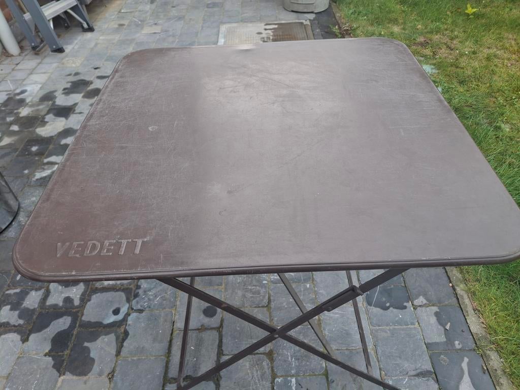 Oude tuintafel, Tuin en Terras, Tuintafels, Ophalen, Zo goed als nieuw, Metaal