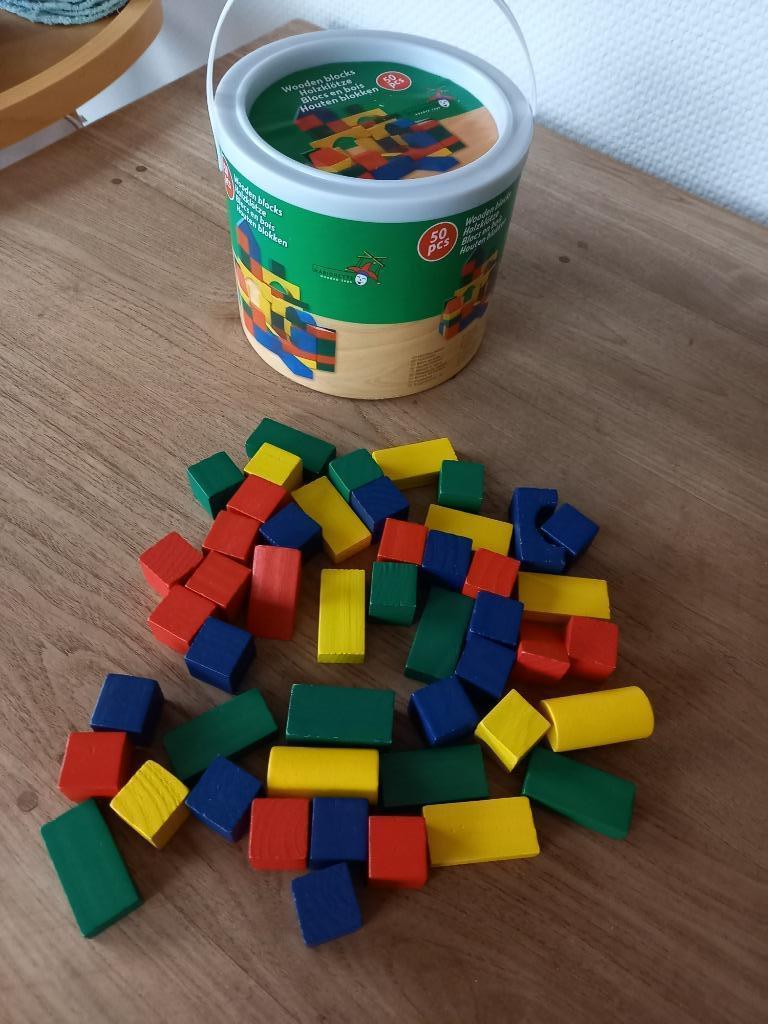 tonnetje houten blokken, Ophalen of Verzenden, Zo goed als nieuw, Overige typen