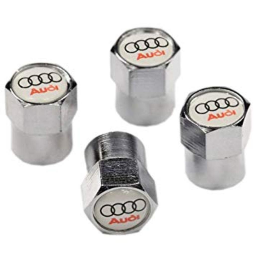 Bouchons de valve en métal Audi voiture - Blanc, Enlèvement ou Envoi