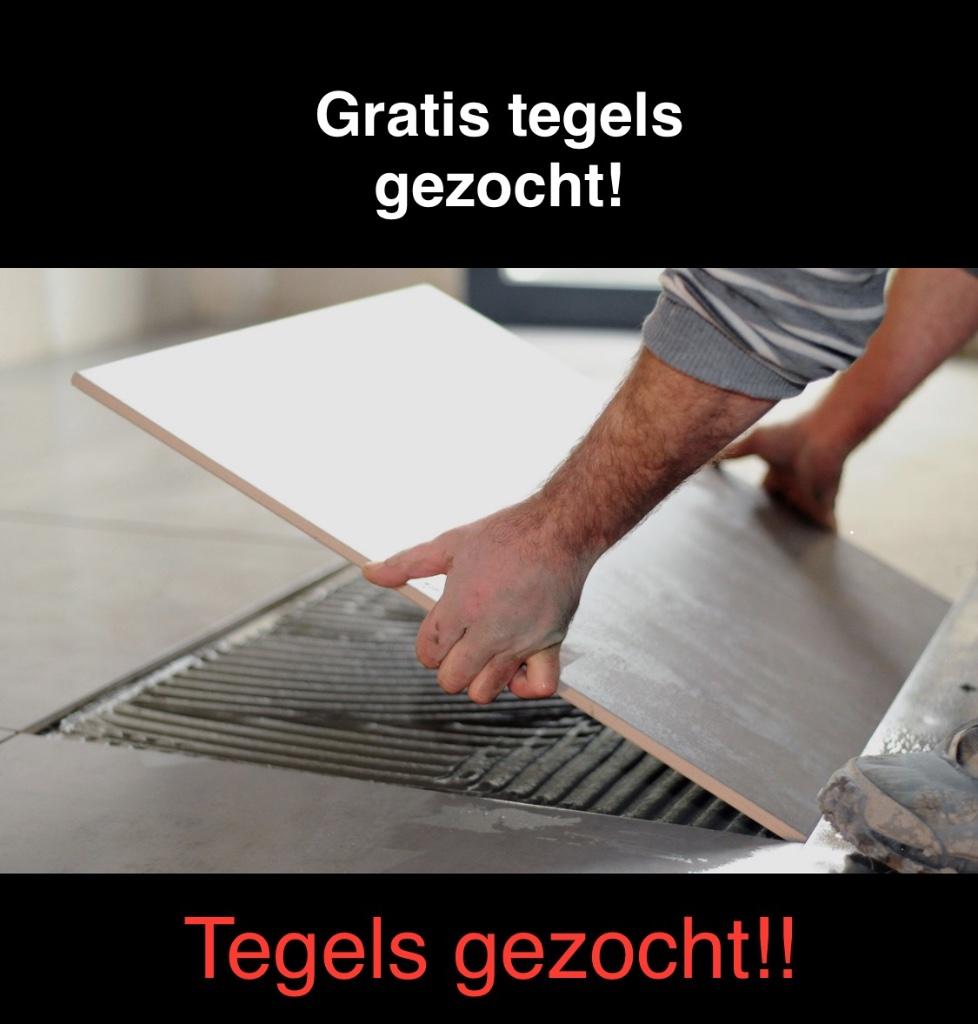 Gratis Tegels Gezocht, Doe-het-zelf en Bouw, Ophalen of Verzenden