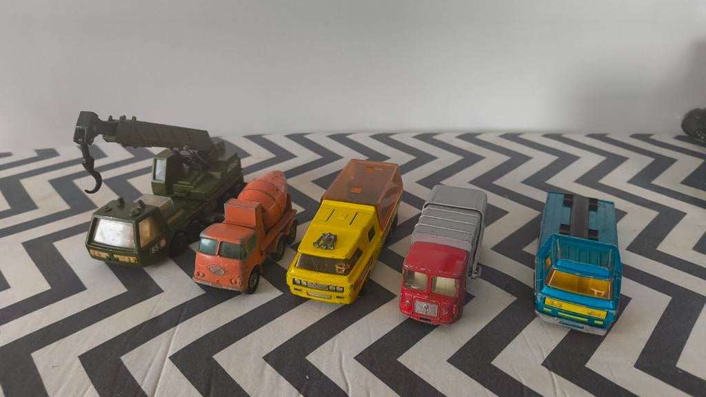 Lotje oude matchbox autootjes, Ophalen, Gebruikt, Overige typen, Matchbox