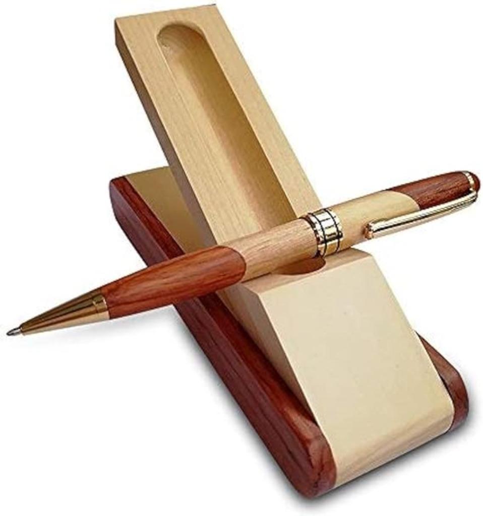 Stylo à bille en bois de luxe LIVRAISON RAPIDE ET GRATUITE, Neuf, Autres marques, Avec boîte, Stylo à bille