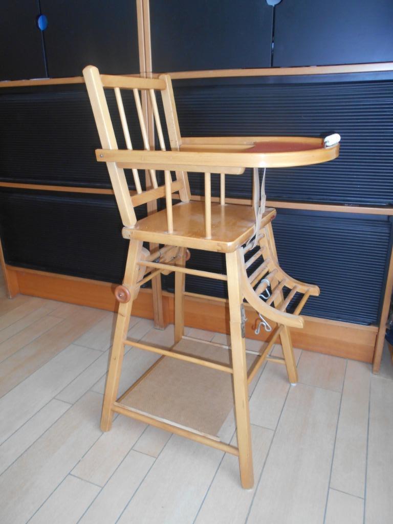 CHAISE HAUTE EN BOIS 2 EN 1, Enfants & Bébés, Enlèvement, Utilisé, Autres types