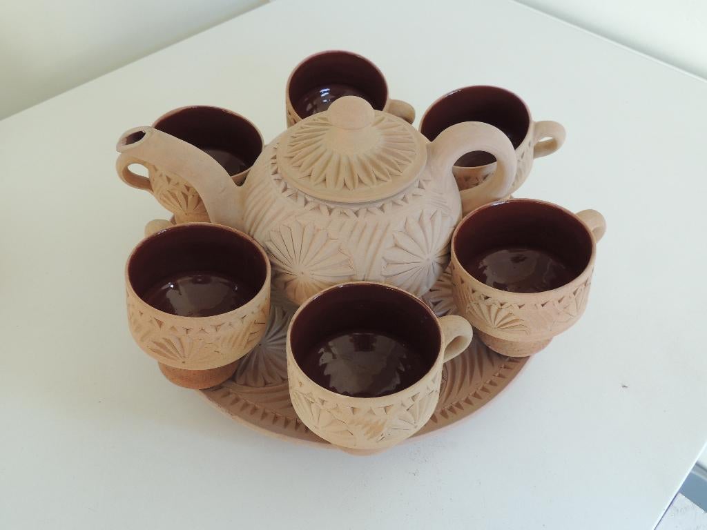 Terracotta servies Tunesië, Ophalen, Overige typen, Zo goed als nieuw, Overige stijlen