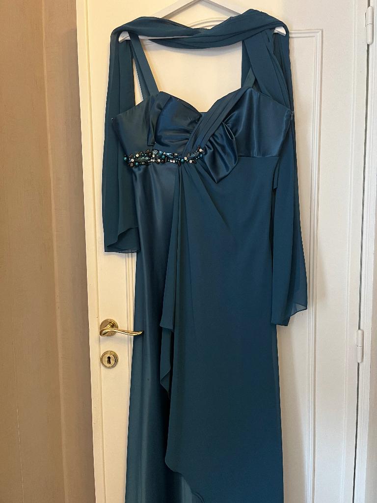 Robe de cérémonie, Enlèvement, Porté, Taille 46/48 (XL) ou plus grande, Bleu