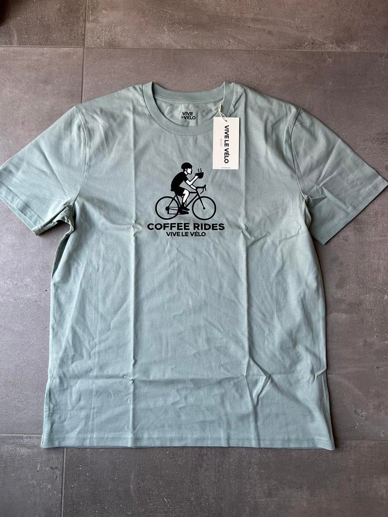 Vive le velo - T-shirt lichtgroen. Maat L. Nieuw, Maat 52/54 (L), Vive le velo, Nieuw, Ophalen of Verzenden