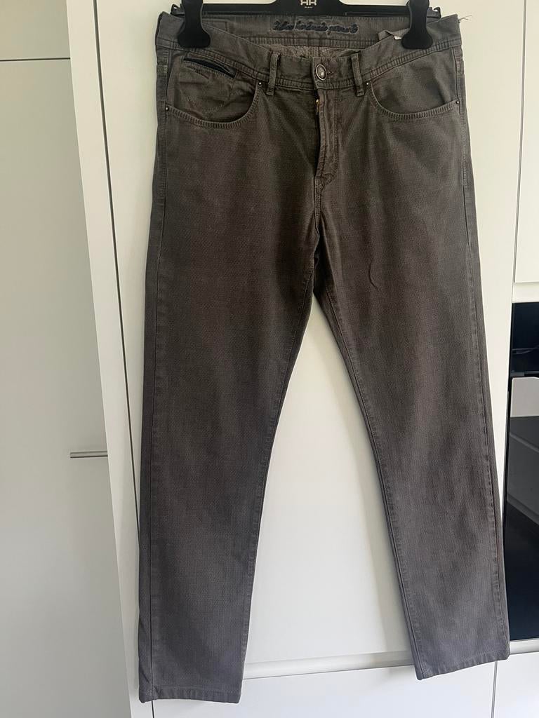 GrijsBruine broek heren van zilton maat 32, Ophalen, Gedragen, Bruin