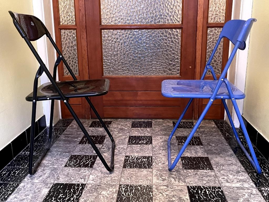 Chaises pliantes ikea, Maison & Meubles, Chaises, Trois, Métal, Vintage, Enlèvement