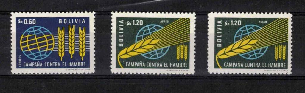 postzegels belgie bolivie nrs 438+luchtpost nr 230 xx/x, Postzegels en Munten, Postzegels | Europa | België, Verzenden, Postfris