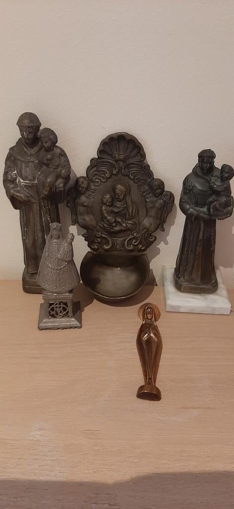 Heiligenbeelden tin, zamac, koper, Ophalen of Verzenden