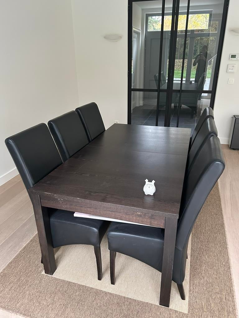 IKEA Bjursta tafel - uitschuifbaar - 175/260x95cm, Enlèvement, Utilisé, 50 à 100 cm, Rectangulaire