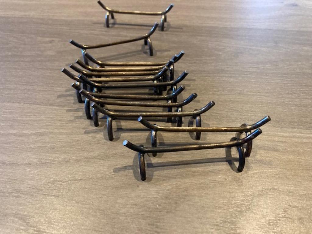 zwaar verzilverde 12 meshouders Wiskemann, Ophalen, Gebruikt, Zilver, Los bestek