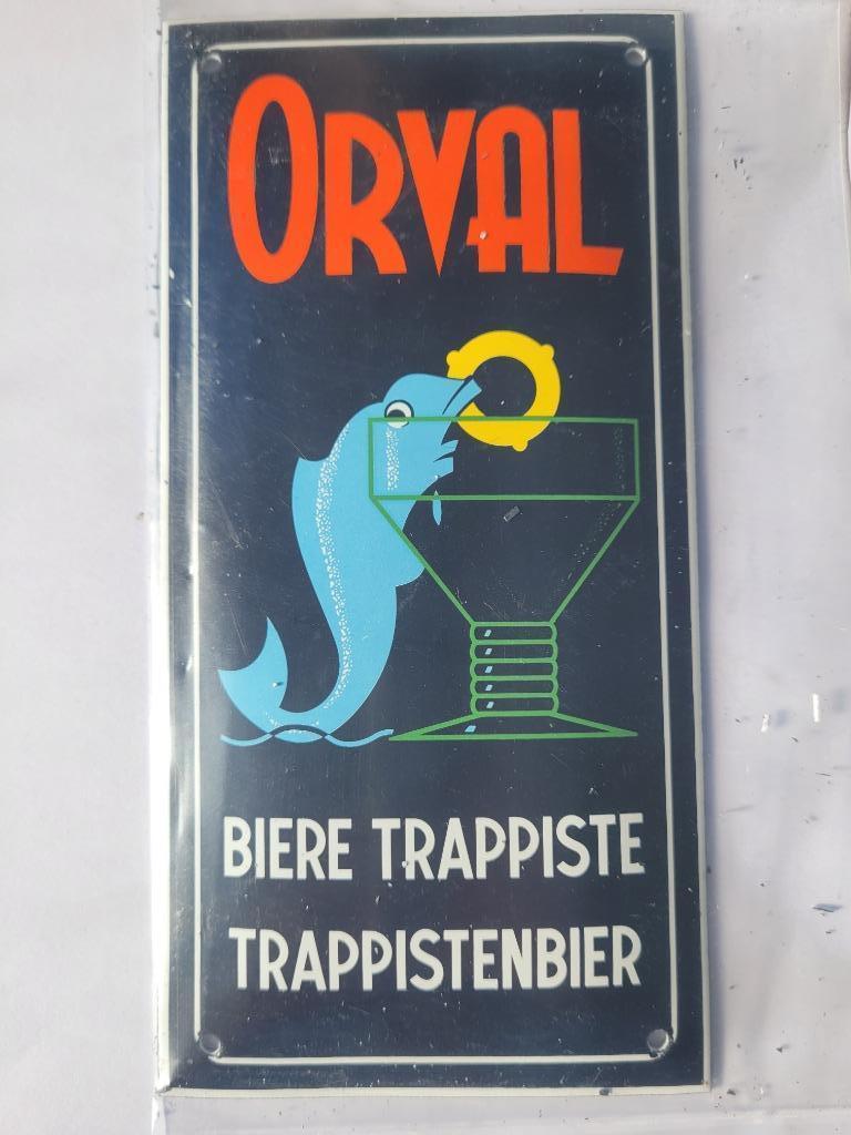 Très belle plaque émaillée ORVAL, Enlèvement ou Envoi, Neuf, Panneau publicitaire
