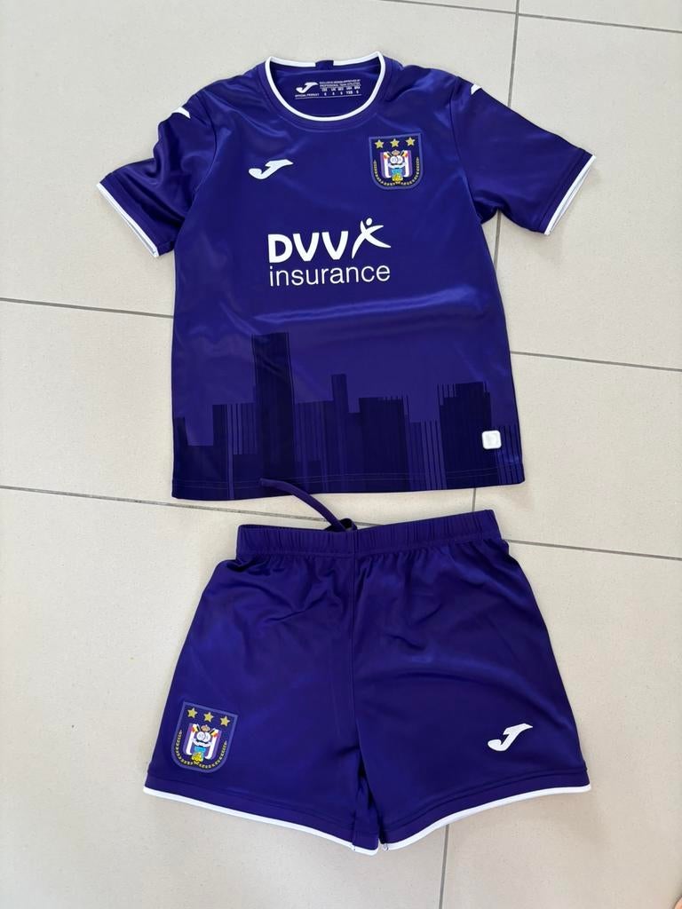 Anderlecht voetbaltenue maat 6 jaar, Jongen of Meisje, Joma, Sport- of Zwemkleding, Ophalen of Verzenden