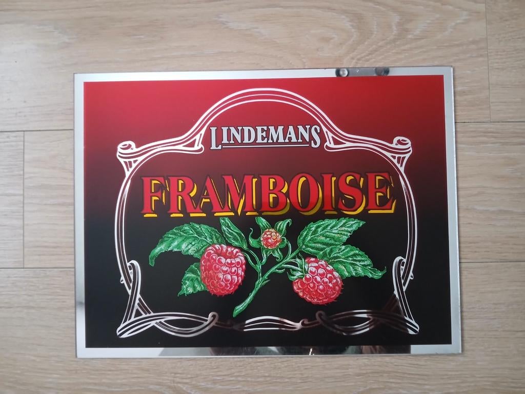 Plaque miroir Lindemans Frambroise, Enlèvement ou Envoi