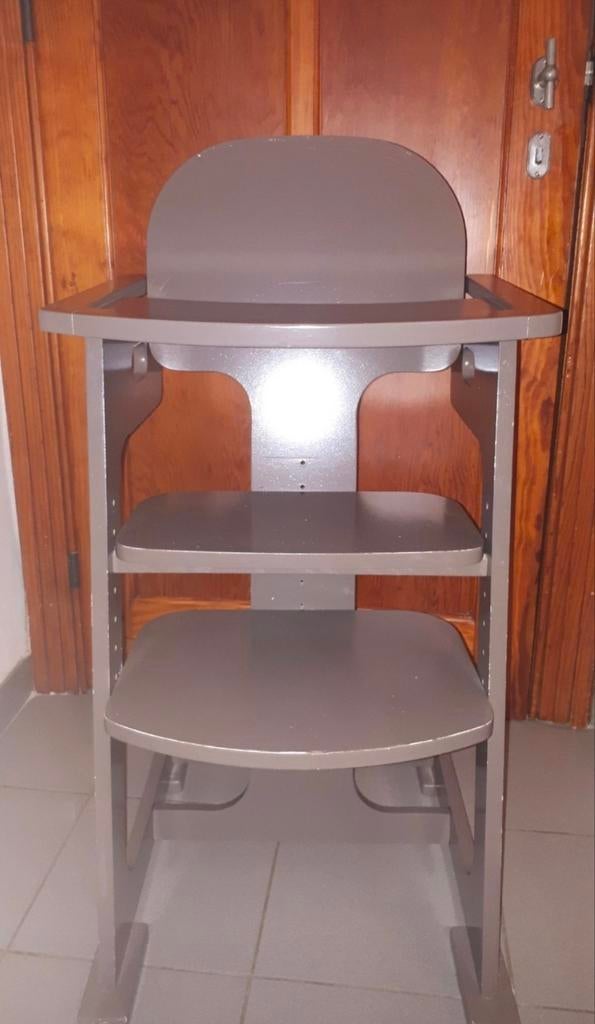 Fauteuil de croissance taupe, Enlèvement, Utilisé, Chaise évolutive, Plateau amovible