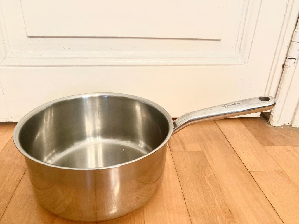 Poêlon Lagostina Accademia - acier inoxydable 18/10, Maison & Meubles, Enlèvement, Comme neuf