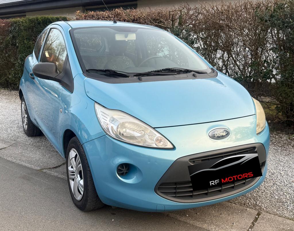 🔥FORD KA /ESSENCE /2009/3.799 €/GARANTIE 12 MOIIS, Auto's, Zwart, Blauw, Bedrijf, 44 kW
