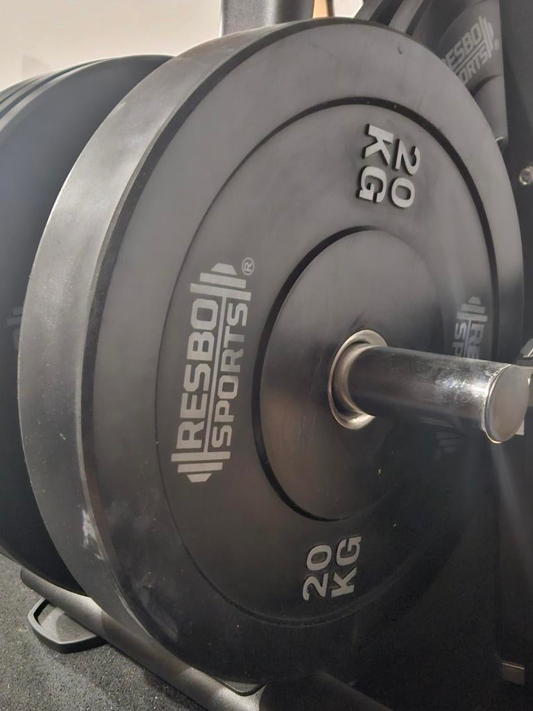 90kg bumper plates set olympisch, Sports & Fitness, Enlèvement