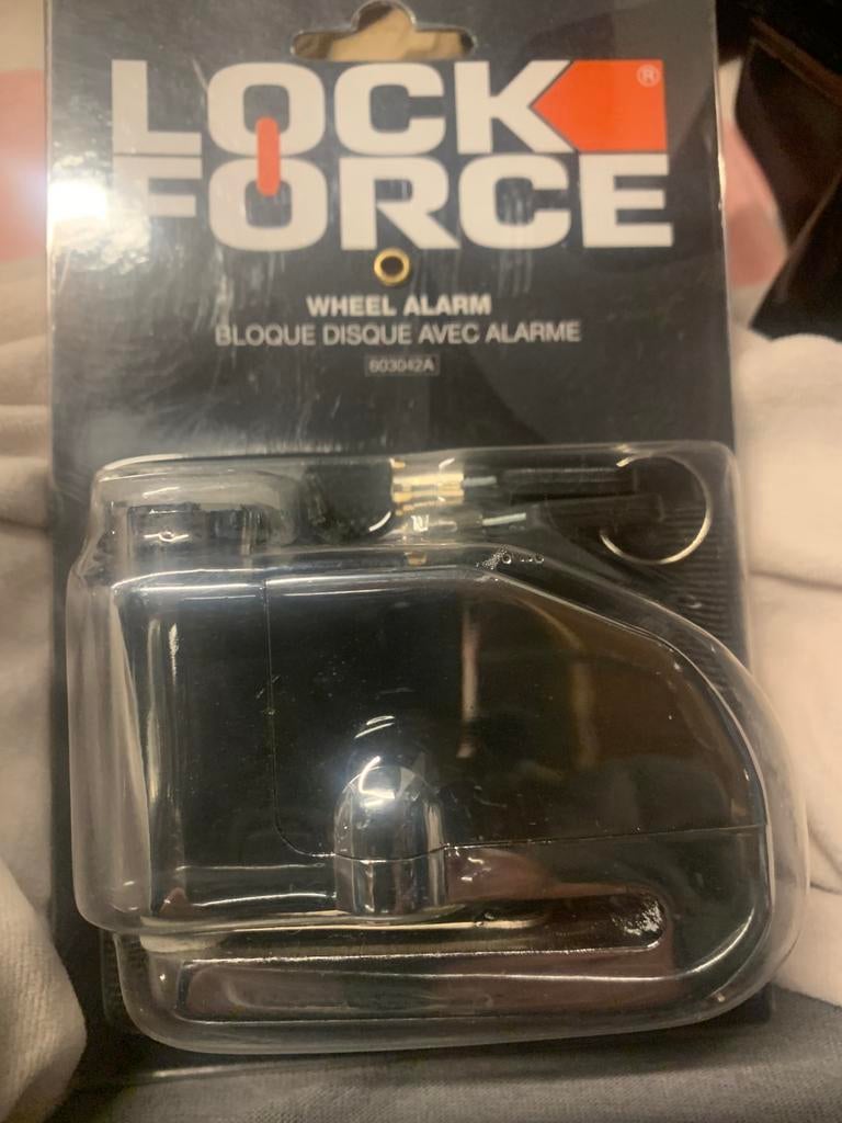 Lock force bloque disque avec alarme, Vélos & Vélomoteurs, Neuf