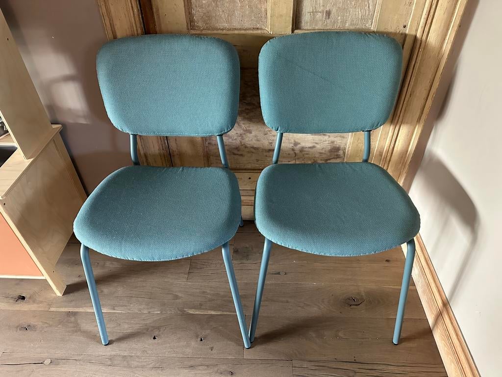 Keukenstoelen, Ophalen, Gebruikt, Blauw, Twee