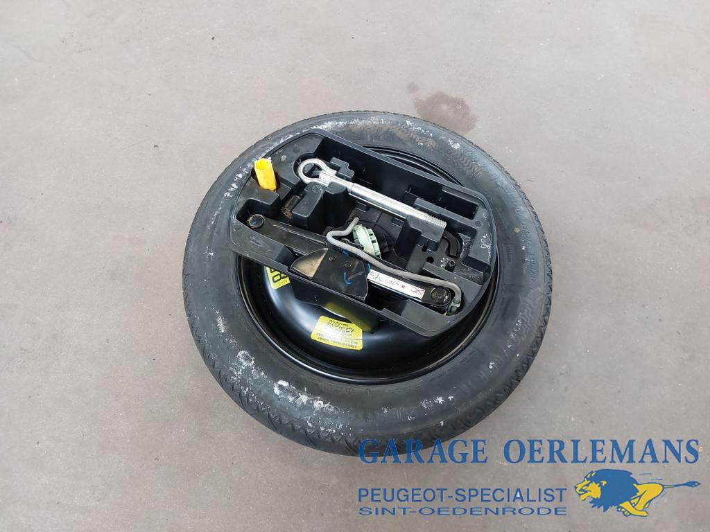 reservewiel + krik set peugeot 308 1.6 hdi T9, Gebruikt, -, -, ARN erkend