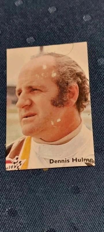 Prentje/Chromo : Dennis Hulme / Formule 1 / Victoria, Verzamelen, Ophalen of Verzenden, Gebruikt, Poster, Plaatje of Sticker