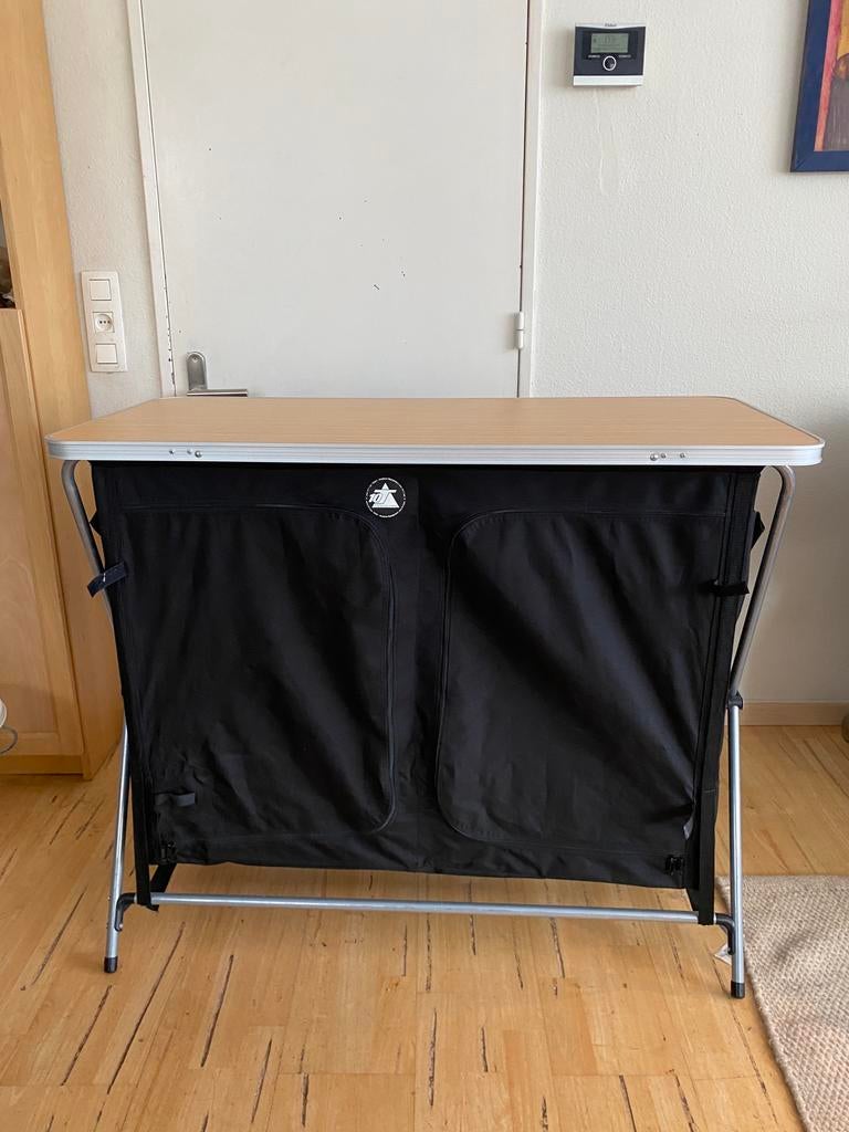 Kampeerkastje, kampeerbuffetkasje, Ophalen, Zo goed als nieuw