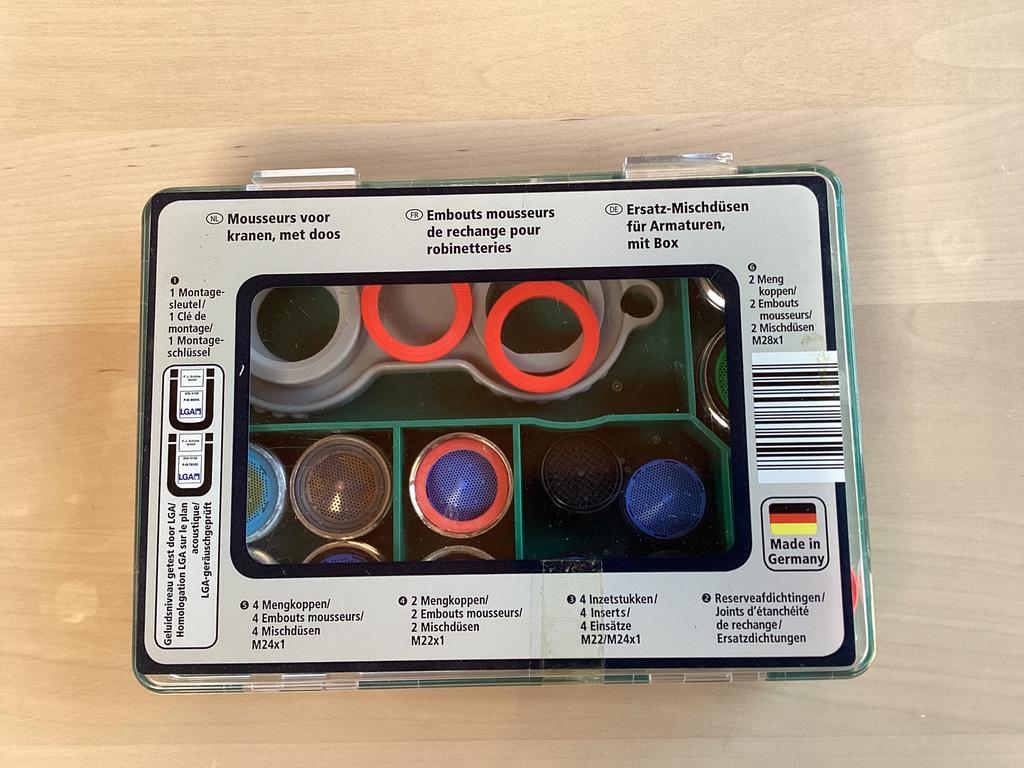 Mousseurs voor kranen, met doos, Ophalen