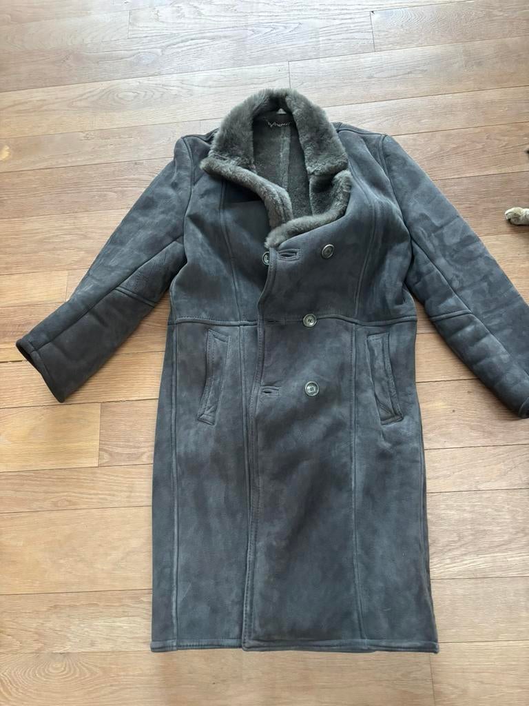 Schapen wol jas grijs maat 50, Ophalen, Gedragen, Maat 48/50 (M), Grijs