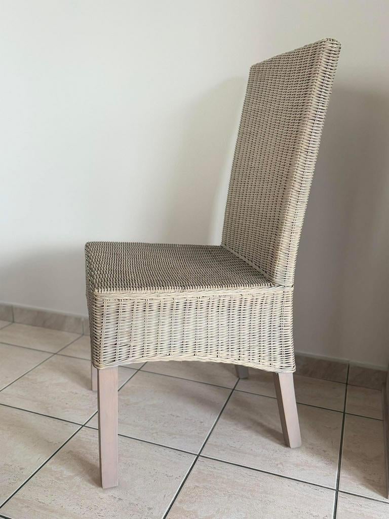 6 Eetkamerstoelen te koop, Ophalen, Gebruikt, Grijs, Vijf, Zes of meer stoelen