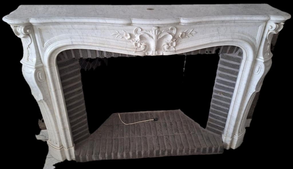 Antieke marmeren schouw, Ophalen