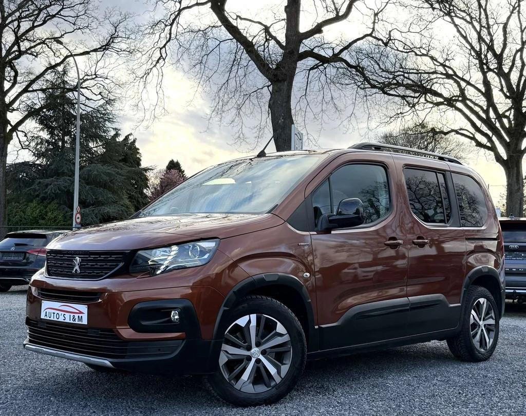 Peugeot Rifter 1.2i Benzine GT line 2019 Camera Carplay Keyl, Auto's, Stof, Gebruikt, 1199 cc, 1462 kg