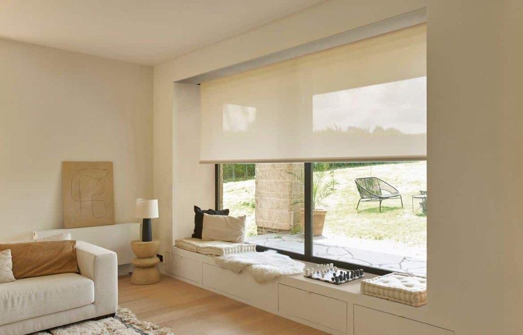 Wit Rolgordijn 200 cm x 240cm  ( screen ), Ophalen, 200 cm of meer, Wit, Nieuw