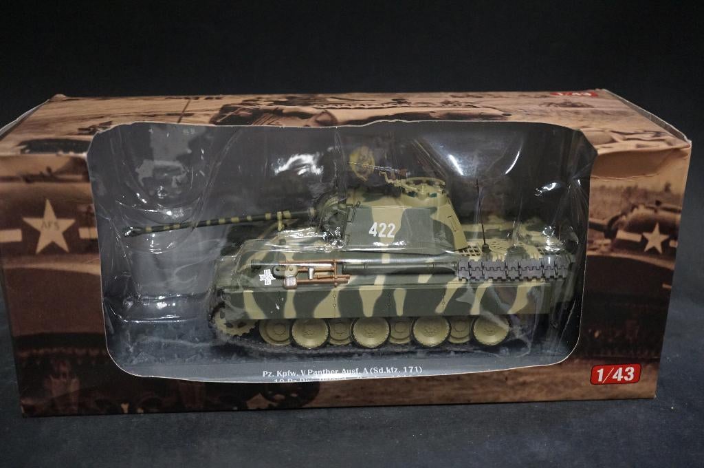 Altaya Duitse Panther tank - 1/43 - TOP, Hobby en Vrije tijd, Modelauto's | 1:43, Ophalen of Verzenden, Zo goed als nieuw