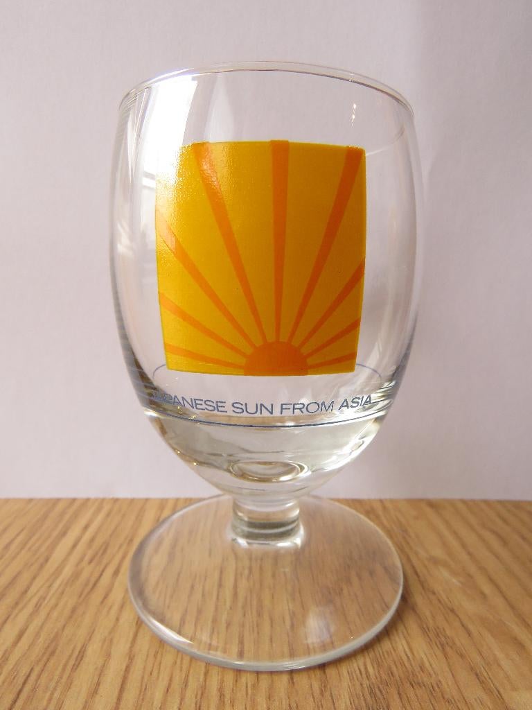 Ricard verre ballon motif japanese sun from asia, Ophalen of Verzenden, Zo goed als nieuw, Overige typen